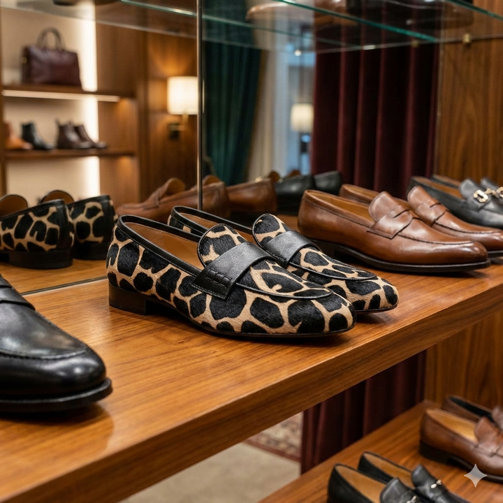 Valentina - Mocasín de estampado animal