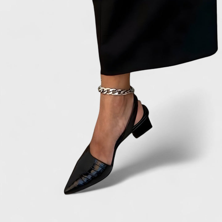 Elena - Slingback de tacón cómodo