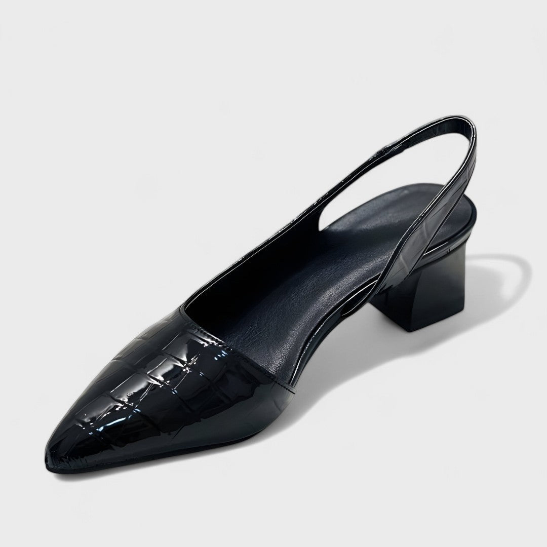 Elena - Slingback de tacón cómodo