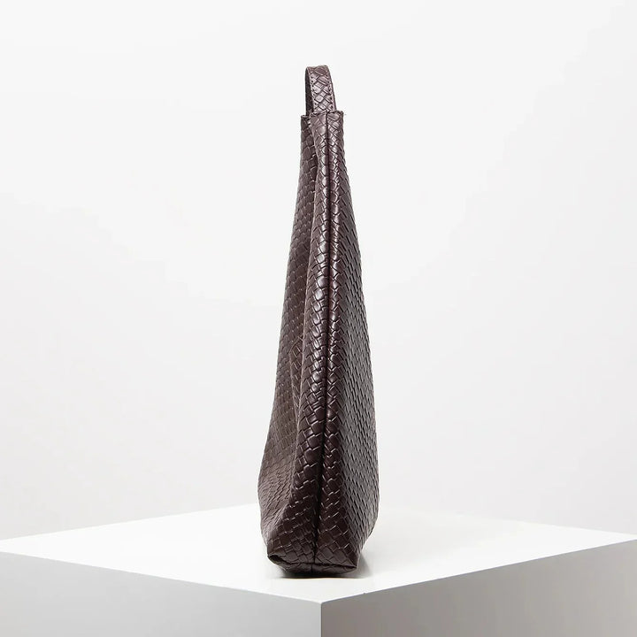 Bolso Hobo de Cuero Tejido