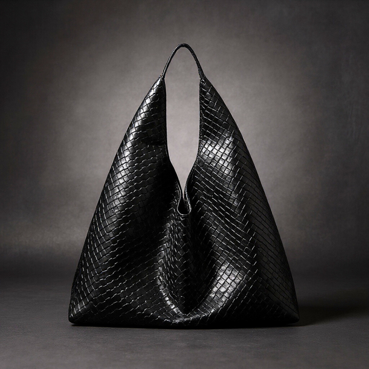 Bolso Hobo de Cuero Tejido