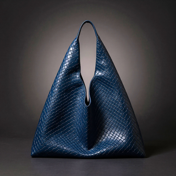 Bolso Hobo de Cuero Tejido