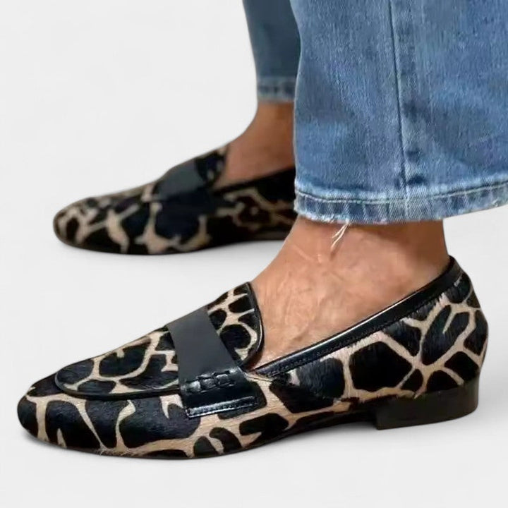 Valentina - Mocasín de estampado animal